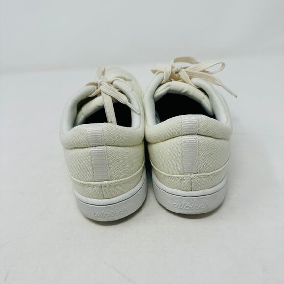 Allbirds Canvas Pacers Sneakers White Eco-Friendly Casual Shoes Lace Up Size 7 - Picture 8 of 13